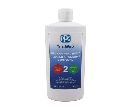 PPG® Tex-Whiz® Type I Aircraft Windshield Cleaner & Polishing